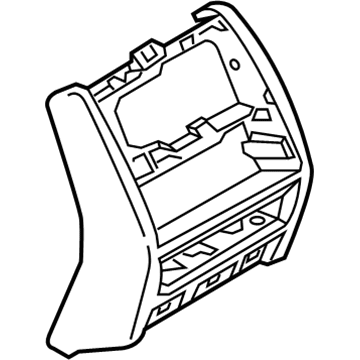 BMW 51-16-9-384-708 Trim, Centre Console, Leather, Rear