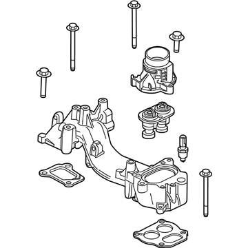 Ford LC3Z-8C368-A Water Manifold