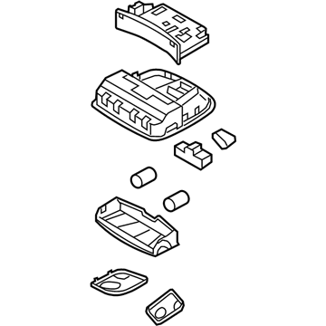 Hyundai 92800-C1000-PPB Overhead Console Lamp Assembly
