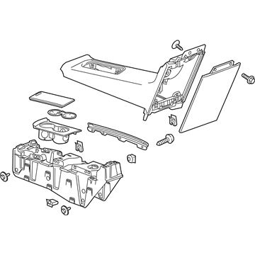 GM 23393176 Rear Console