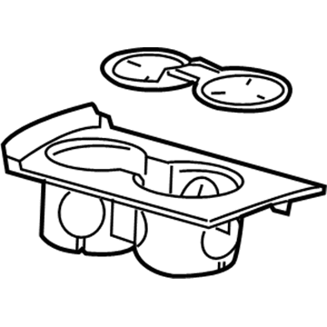 GM 22974173 Holder Asm-Rear Floor Console Cup