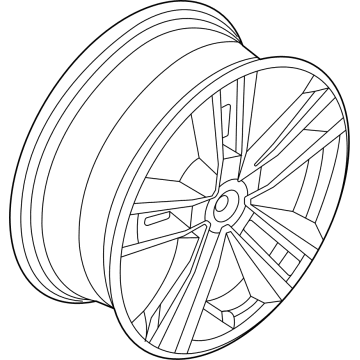 BMW 36-11-6-884-022 DISK WHEEL, LIGHT ALLOY, IN