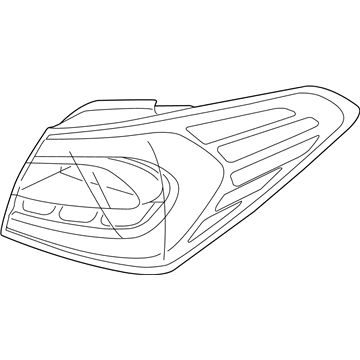 Kia 92410A7530 Lens & Housing-Rear Combination Outside