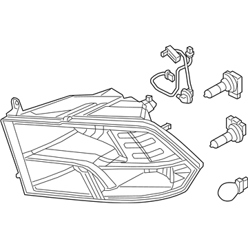 Mopar 68270497AE Park And Turn Headlamp Left