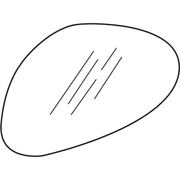 Hyundai 87621-2D410 Mirror & Holder-Outside Rear, RH