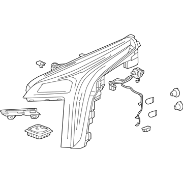 GM 84560616 Front Headlight Assembly