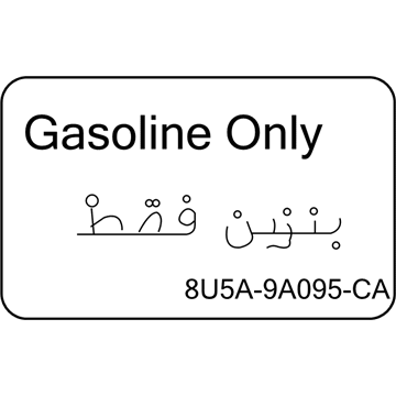 Ford 5U5Z-9A095-A Fuel Label