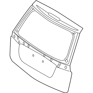 Kia 737001D050 Panel Assembly-Tail Gate