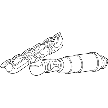 BMW 18-40-7-548-943 Exchange. Exhaust Manifold With Catalyst