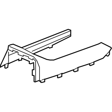 Honda 83430-TG7-A01ZB Garnish Assy., Console (Upper)*NH900L* (DEEP BLACK)