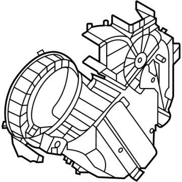 Kia 97957R0100 CASE-REAR BLOWER, LH