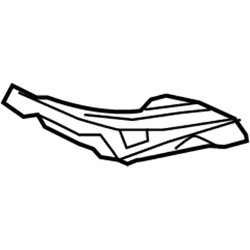 Lexus 58115-0E020 Reinforcement, Front Floor Panel, Front