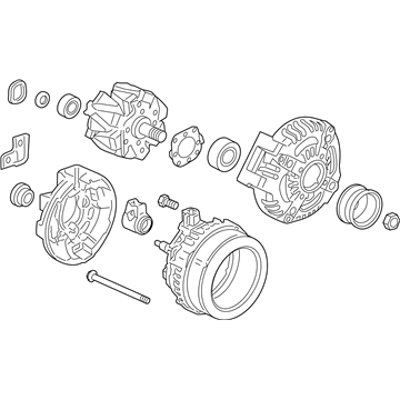 Honda 31100-5X6-J01RM Alternator, Reman