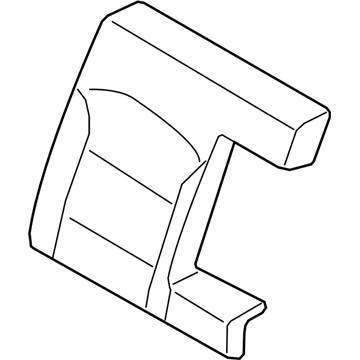 Hyundai 89450-F2110 Pad Assembly-Rear Seat Back, RH