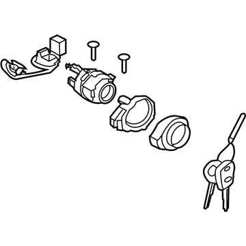 Hyundai 81900-3SA00 Key Sub Set-Steering Lock