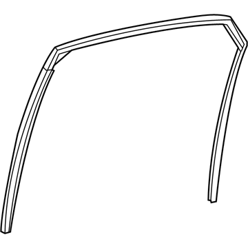 Lexus 68142-48090 Run, Rear Door Glass