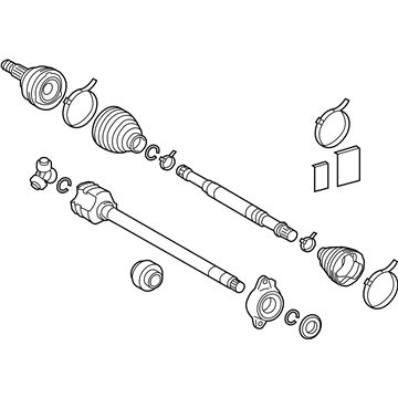 Lexus 43410-76010 Shaft Assembly, FR Drive