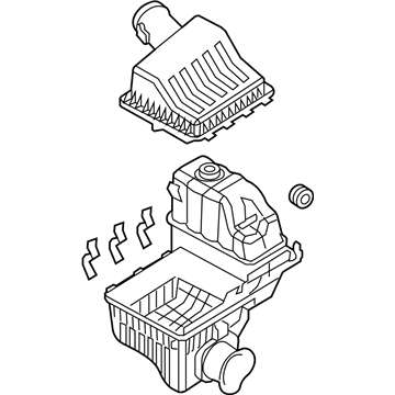 Ford 7C3Z-9600-E Air Cleaner Assembly