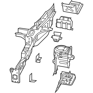 Mopar 4725952AG Rail Assembly-Frame Front