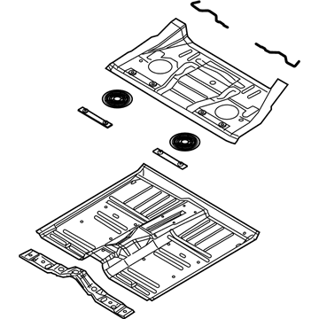 Mopar 5054372AB Pan-Front Floor