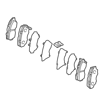 Acura 43022-S3V-A12 Rear Brake Pads (Axs38