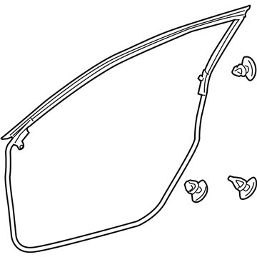 Lexus 67862-76011 WEATHERSTRIP, Front Door