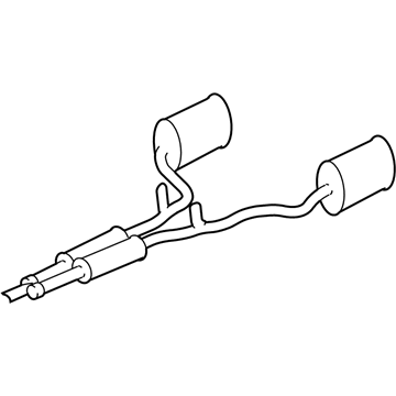 Ford 5W4Z-5230-BB Muffler & Pipe