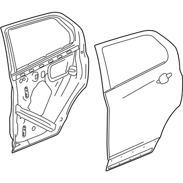 GM 23141898 Door Shell