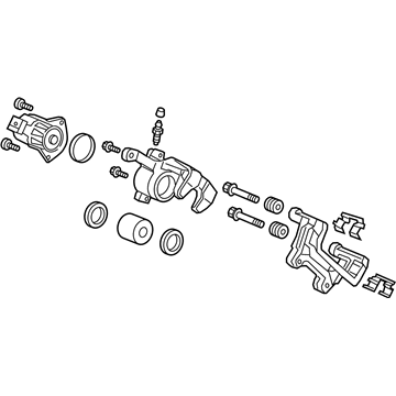 Honda 43019-TLA-A01 Caliper Sub-Assembly, Left Rear