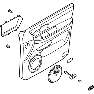 Kia 3K53B68450Q3 Trim Assembly-Front Door, R