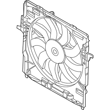 BMW 17-42-8-618-240 Cooling Fan Assembly