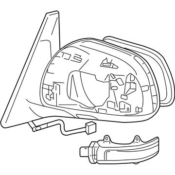 Toyota 87940-35A21 Mirror Assembly