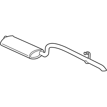 Mopar 52101239AB Exhaust Muffler And Tailpipe