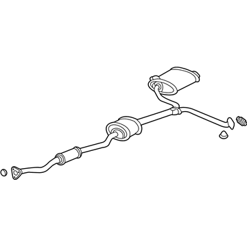 Honda 18030-SDR-A00 Muffler Set, Passenger Side Exhuast