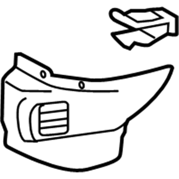 Toyota 58166-52020-C0 Cushion Shield