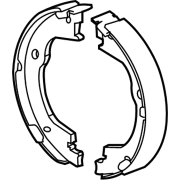 GM 96626083 Park Brake Shoes