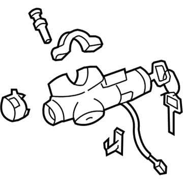 Nissan D8700-6J3CA Lock Set-Steering