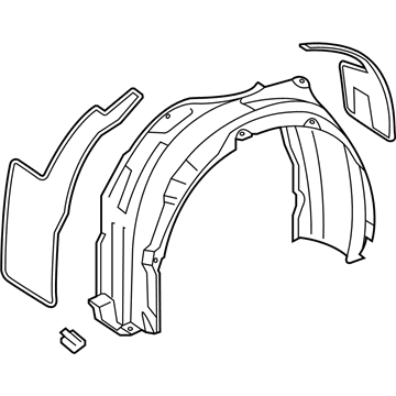 Toyota 53805-06110 Shield Sub-Assembly, FEN