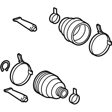 Lexus 04429-0T021 Boot Kit, Rear Drive Shaft