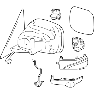 Infiniti 96302-1V91D Door Mirror Assy-LH