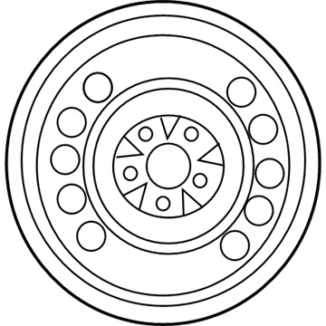 Ford YL8Z-1015-EA Spare Wheel