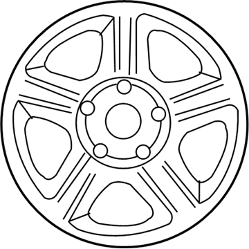 Ford 1L8Z-1007-AA Wheel, Alloy