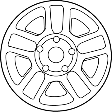 Ford YL8Z-1007-FA Wheel, Alloy