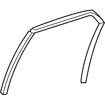 Mopar 5065189AH WEATHERSTRIP-Rear Door Flush Glass