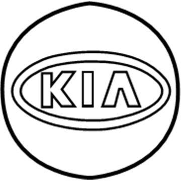 Kia 0K2AA37192 Emblem Center Cap