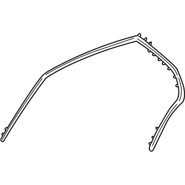 GM 20944506 Weatherstrip-Front & Rear Side Door Lower