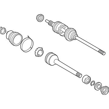 Toyota 43410-08010 Shaft Assembly, Front Cv Axle, Right