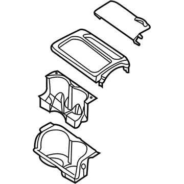 Nissan 68430-7Y002 Cup Holder Assembly