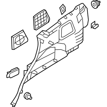 Kia 857302P000H9 Trim Assembly-Luggage Side