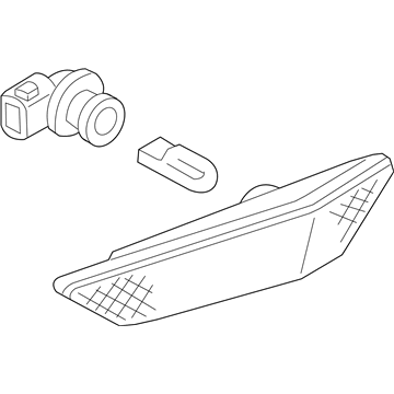 Infiniti 26180-AL520 Lamp Assembly-Side Marker, RH